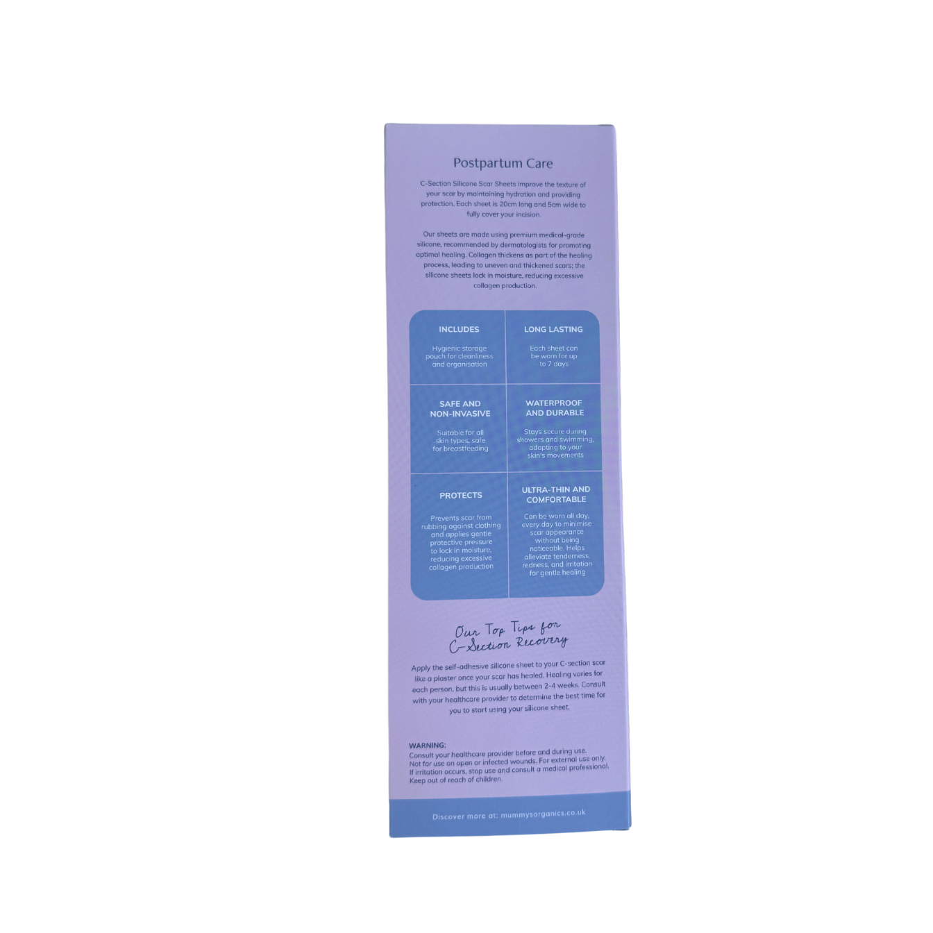 C-Section Recovery Scar Silicone Sheets | Medical Grade Silicone