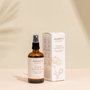 Organic Perineal Soothing Spritz on a warm beige studio background.